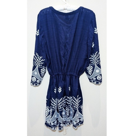 Misa Los Angeles Navy and White Mini Dress - Picture 7 of 14